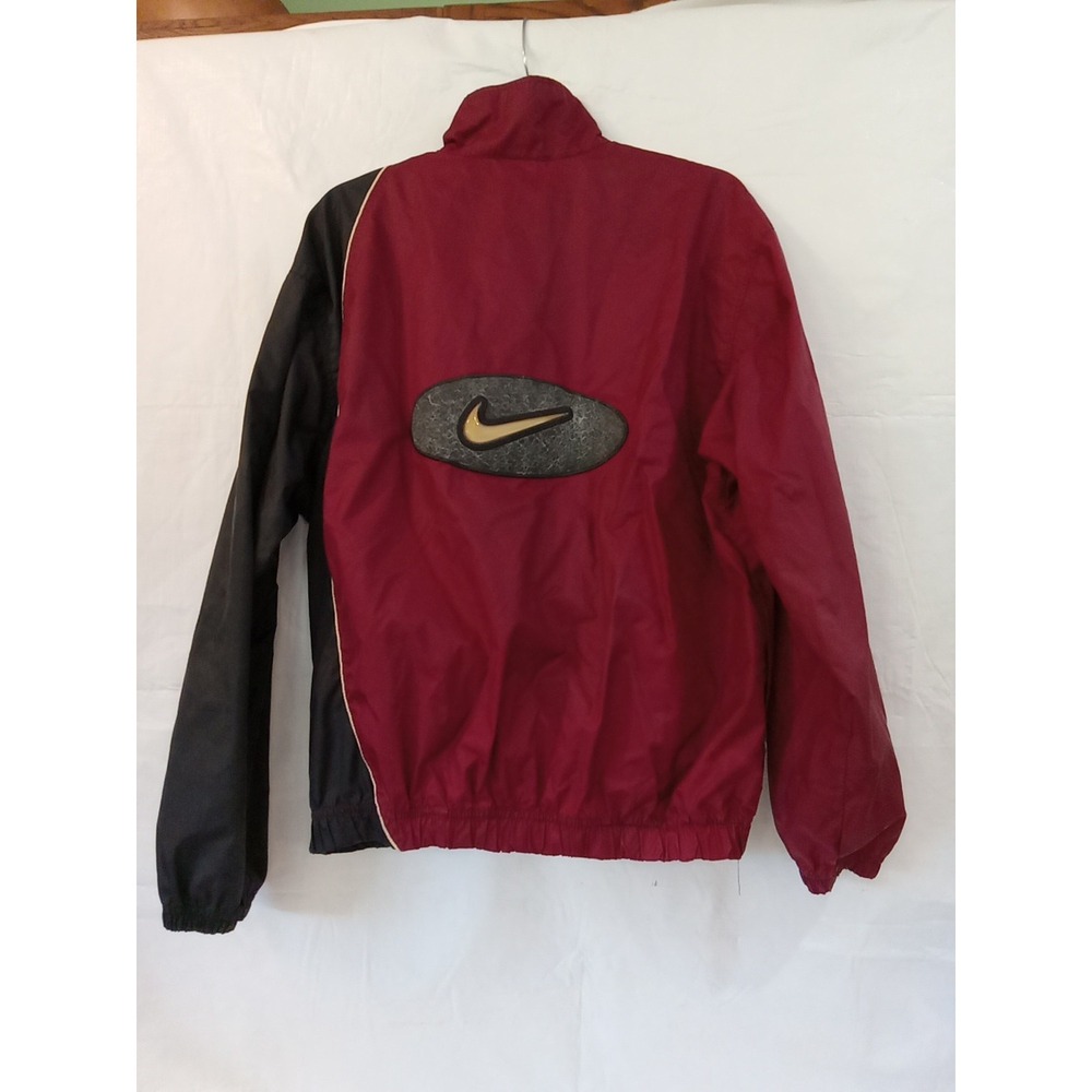 Vintage Nike Full Zip Jacket Windbreaker Embroidered Patch Colorblock Y2K 90s M